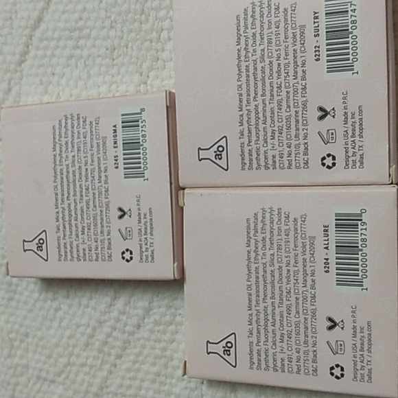 (3) A20 Pressed Shadow w magnetic backing. Allure, Sultry, Enigma - Picture 3 of 3